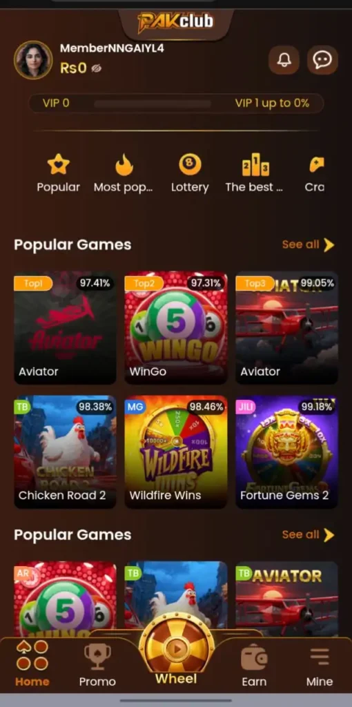 Pakclub Game