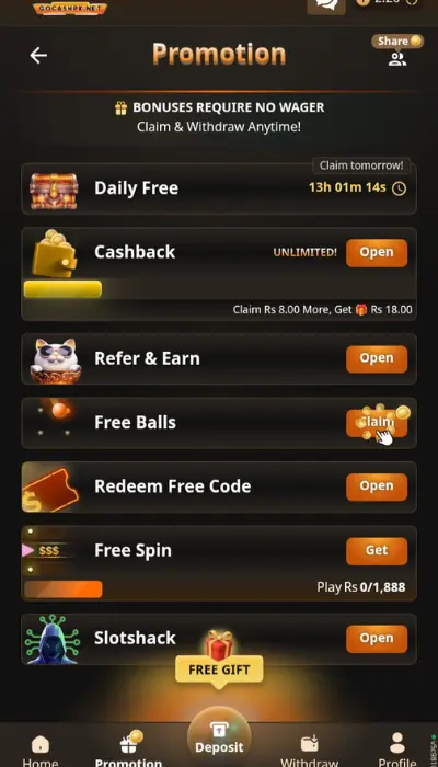 GOCASH PK Game